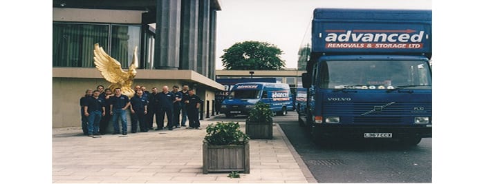 Here is some of our Gloucester removal men during one of our biggest office moves.